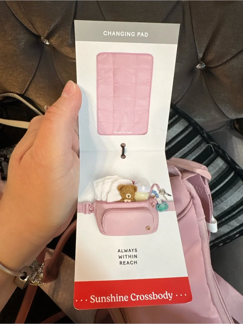 Pink Crossbody Baby Bag Sling - Unbranded